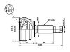 Juego de articulación, árbol de transmisión CV Joint Kit:6042051