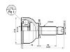 ремкомплект граната CV Joint Kit:44305-692-671