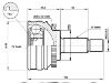 Juego de articulación, árbol de transmisión CV Joint Kit:4000659