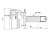 Jeu de joints, arbre de transmission CV Joint Kit:MB526558