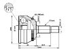 Jeu de joints, arbre de transmission CV Joint Kit:811 407 305A