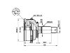 ремкомплект граната CV Joint Kit:44010-SR3-953