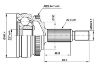 Jeu de joints, arbre de transmission CV Joint Kit:34331017