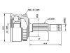 Jeu de joints, arbre de transmission CV Joint Kit:15-1307