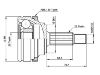 Jeu de joints, arbre de transmission CV Joint Kit:77 01 351 948