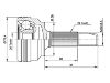 Jeu de joints, arbre de transmission CV Joint Kit:43470-59025