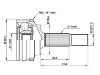 Gelenksatz, Antriebswelle CV Joint Kit:43470-59115