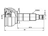 Jeu de joints, arbre de transmission CV Joint Kit:7232-91341