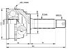 Gelenksatz, Antriebswelle CV Joint Kit:49508-22E00