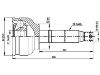 Jeu de joints, arbre de transmission CV Joint Kit:7232-20041