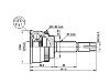 Jeu de joints, arbre de transmission CV Joint Kit:39100-2J201