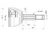 Gelenksatz, Antriebswelle CV Joint Kit:3402K