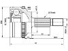 Jeu de joints, arbre de transmission CV Joint Kit:82 00 064 731