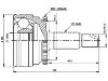 ремкомплект граната CV Joint Kit:TDJ500040