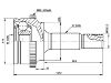 Jeu de joints, arbre de transmission CV Joint Kit:43410-52110