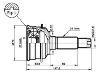 Jeu de joints, arbre de transmission CV Joint Kit:43410-87742