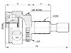 Juego de articulación, árbol de transmisión CV Joint Kit:A 163 330 04 01#