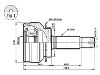 Gelenksatz, Antriebswelle CV Joint Kit:MR553009