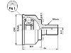 CV Joint Kit:GR28-25-60X