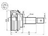 Jeu de joints, arbre de transmission CV Joint Kit:43420-32211