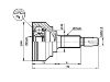 Jeu de joints, arbre de transmission CV Joint Kit:39101-CA000