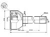 Juego de articulación, árbol de transmisión CV Joint Kit:43405-60016